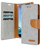 Galaxy A5 Wallet Case with Free 4 Gifts [Shockproof] GOOSPERY Canvas Diary [Ver. Magnetic] Card...