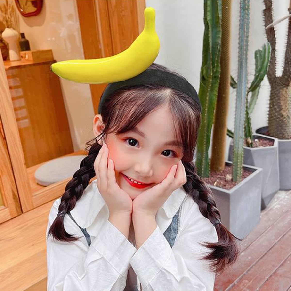 Amazon.co.jp: バナナカチューシャ キッズ 可愛い カチューシャ 面白い