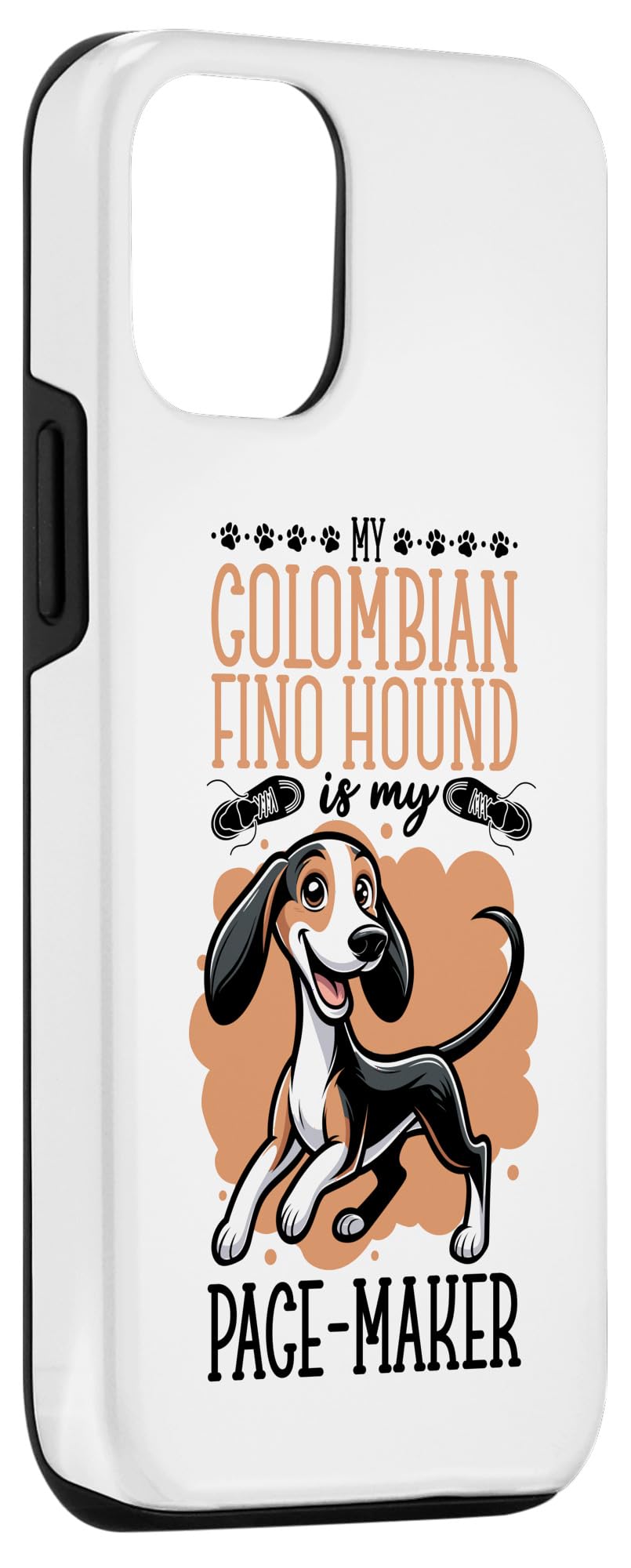 iPhone 14 Running with Colombian Fino Hound Case - Image 3