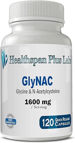 Miniatura 1 de HealthSpan Plus Labs GlyNAC (1600 mg 120 unidades)