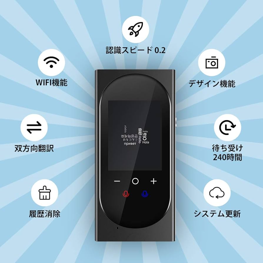 翻訳機 MINITALK T8 PRO Amazon | SOKUTSU MINITALK T8 PRO(ソクツウ ミニトーク T8 PRO