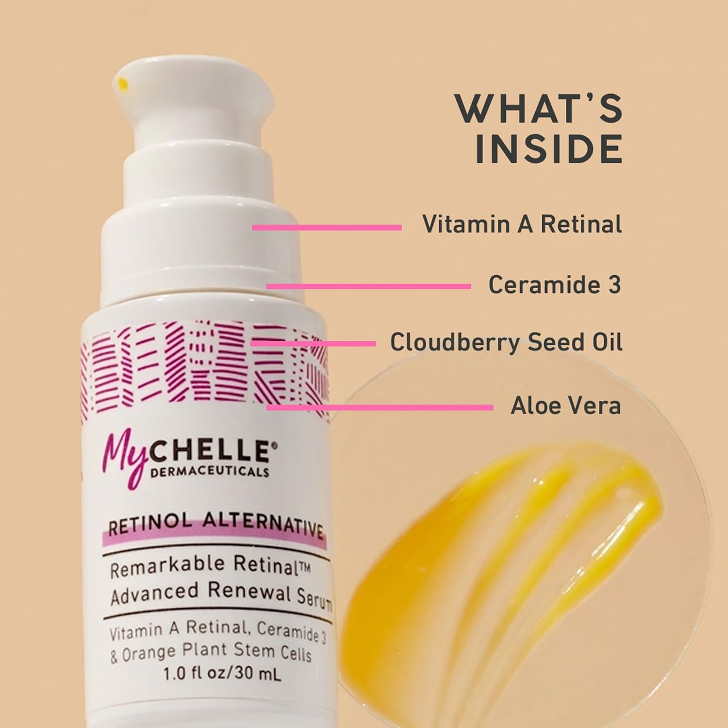 MyChelle Dermaceuticals Remarkable Retinal Serum (1 Fl Oz) - Anti Aging Serum with Potent Vitamin A and Plant Stem Cells to help Reduce Appearance of Fine Lines and Wrinkles thumbnail 3