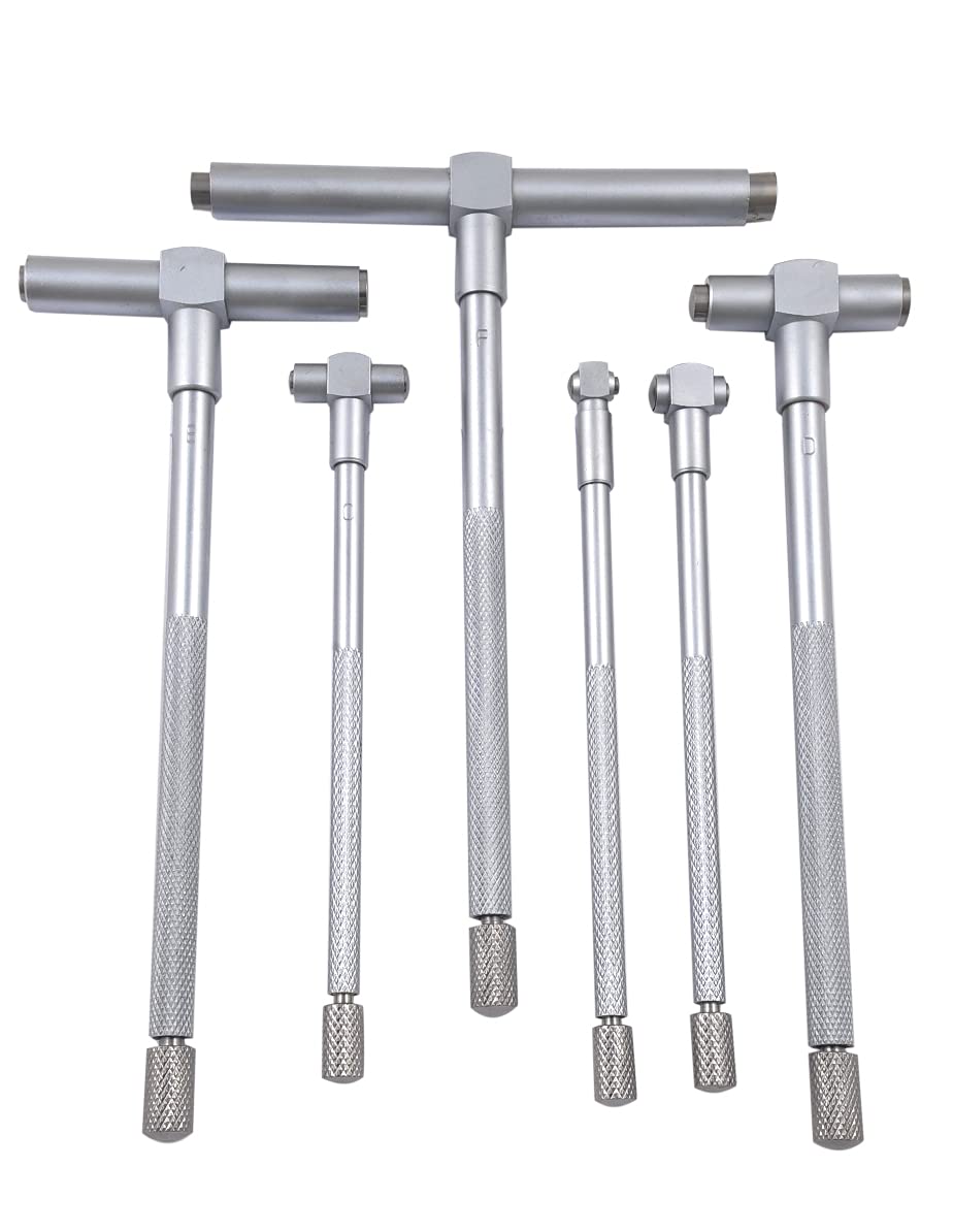 Hhip télescopique Jauge Lot (différentes gammes : 5/16–15,2 cm – 30,5 cm), 6 Piece, 5/16-6" Range, 1