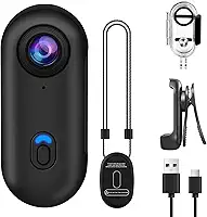 OBEST Câmera de ação 360° 1080P subaquática 30 m/98 pés à prova d'água WiFi Câmera de ação grande angular 120°, POVs à mão livre Vlog Bodycam, capacete para ciclismo e motocicleta