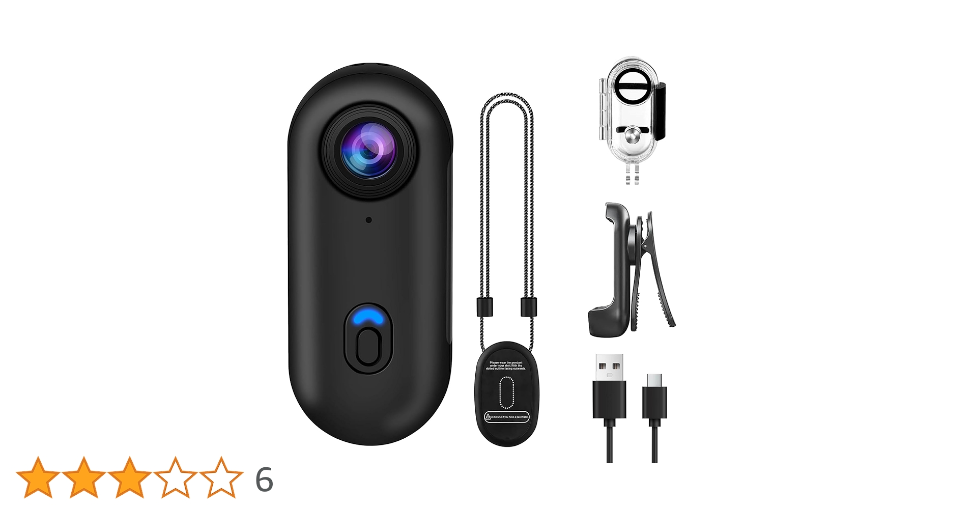 Amazon | HUAJUN 新開発 スポーツカメラ 超小型 120度広角レンズ