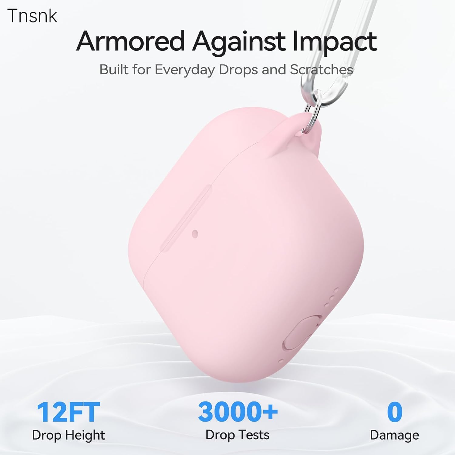 Etui do AirPods 4, różowe, z zestawem do czyszczenia 3 w 1 i brelokiem, miękki silikon 360°, pełna ochrona, etui na iPoda 4, urocze, kompatybilne z Apple Airpods 4. generacji 2024, dla kobiet
