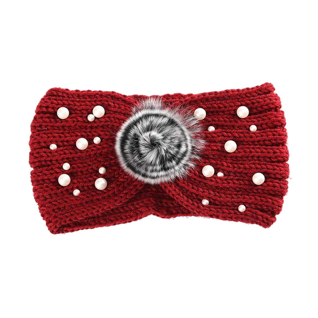 Bylater Knitted Headband Women Girls Crochet Turban Headbands Stretchy Braided Hat Cap Ear Warmer Head Wrap Hairbands