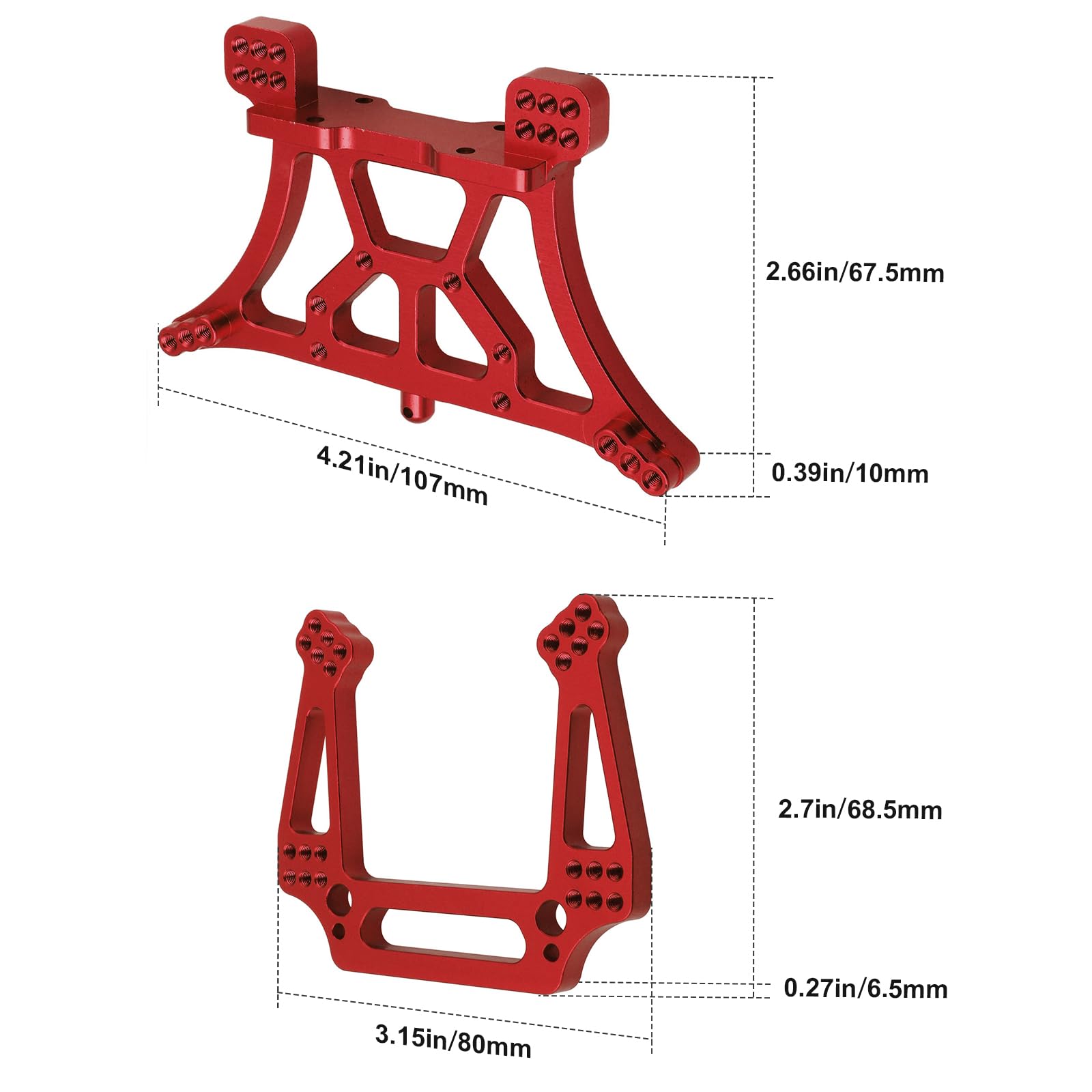 Amazon.com: Hobbypark Aluminum Front & Rear Shock Tower Mounts