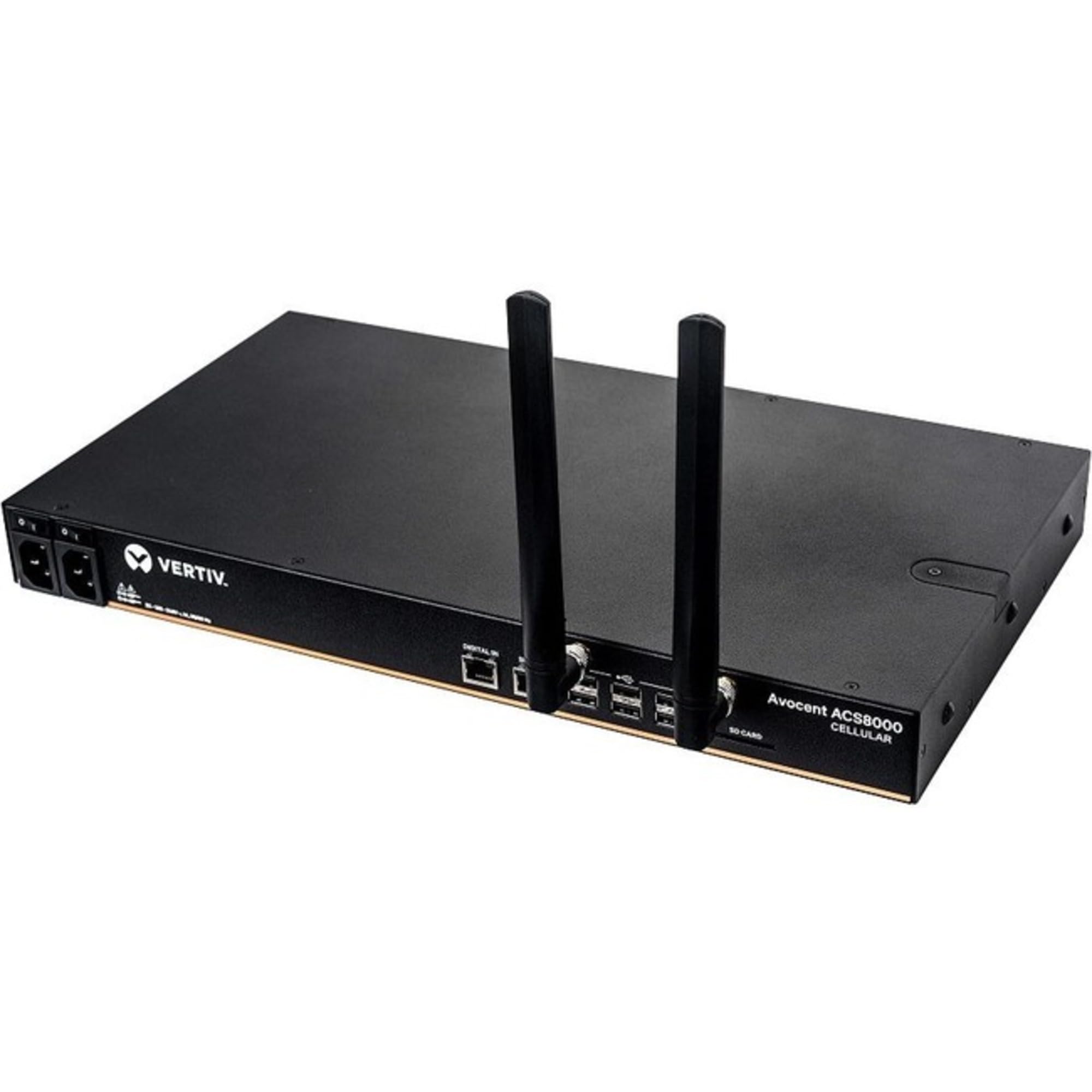 Vertiv Avocent ACS8000 Serial Console, 32 Port Serial Console Server, Remote Data Center and Out of Band Management, AT&amp;T and Verizon Support, 4G LTE Cellular, Dual AC Power (ACS8032-NA-DAC-400)