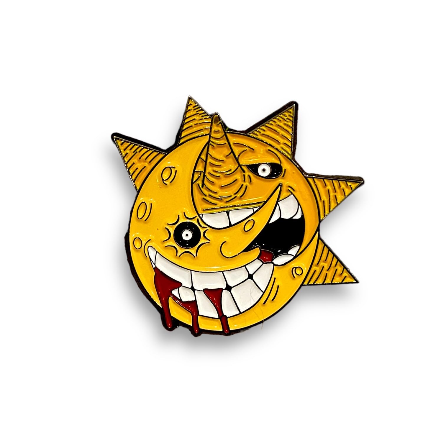 Soul Eater Anime Sun and Moon Pins - Collectible Enamel Pins for Backpacks - Manga 11 Merch