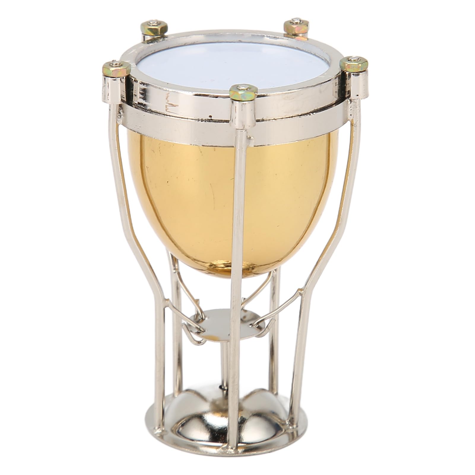 KIMISS Adorno de Timbales en Miniatura, Modelo de Timbales de Cobre para Amantes de la Música, Graduación y Cumpleaños