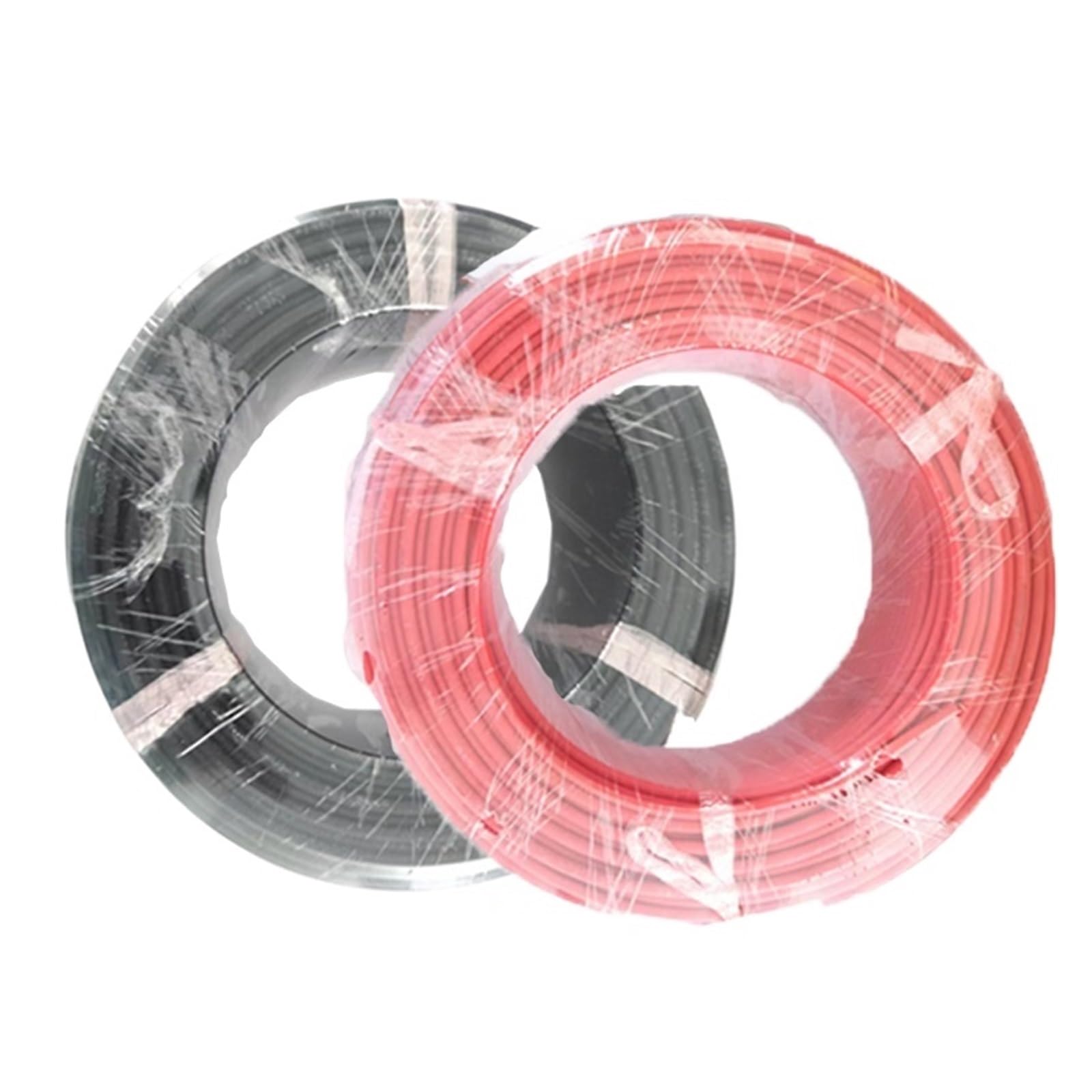 Câble Solaire 10 mm2/6 mm2/4 mm2/2,5 mm2 8/10/12/14 AWG Fil de connecteur électrique isolé en PVC Noir Connexion de Panneau PV(30 Meter,10 AWG-6mm2)