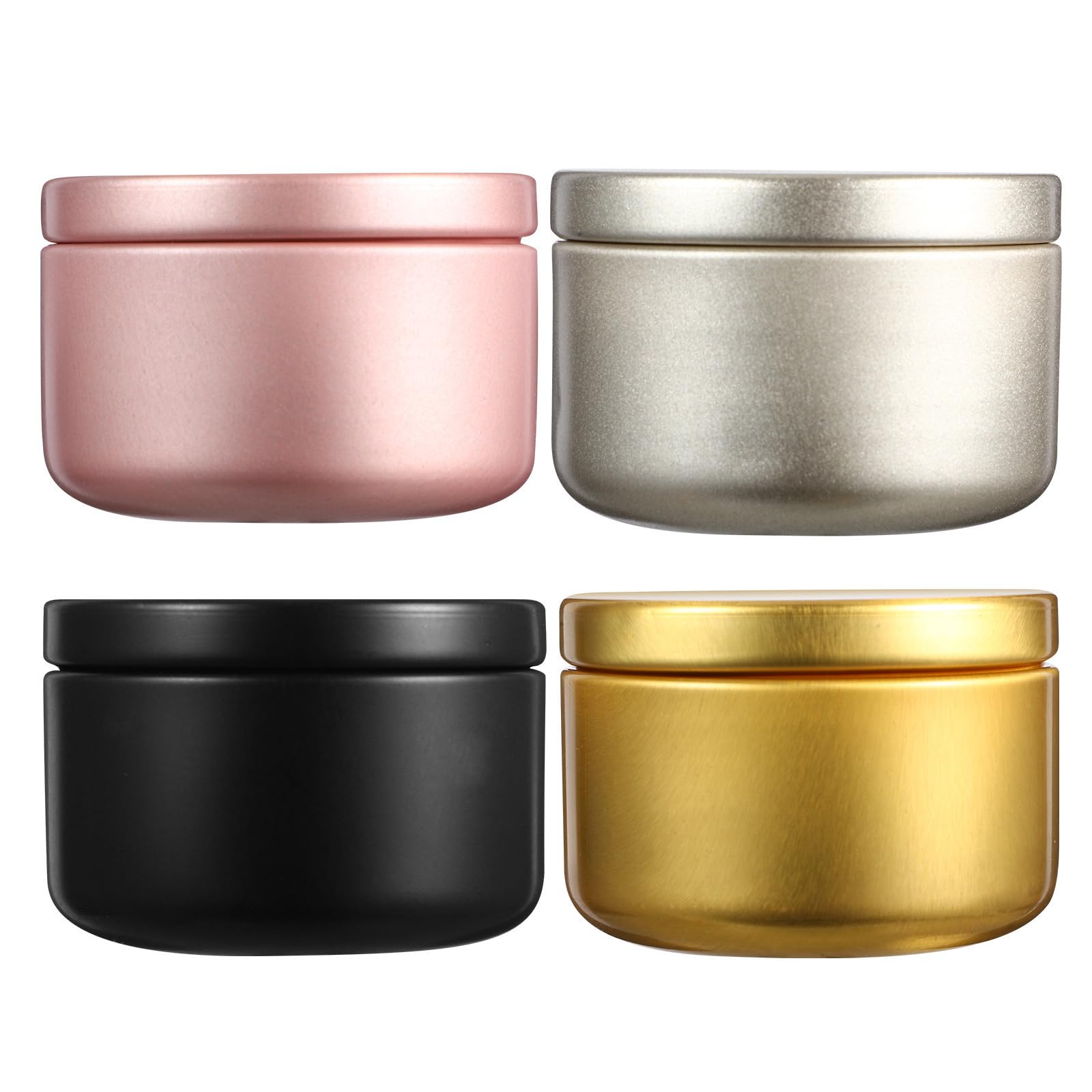 Barattoli per Candele in Metallo 24 Pezzi Colorati per Creazione Candele Tealight, per Lavoretti Artigianali e Matrimoni