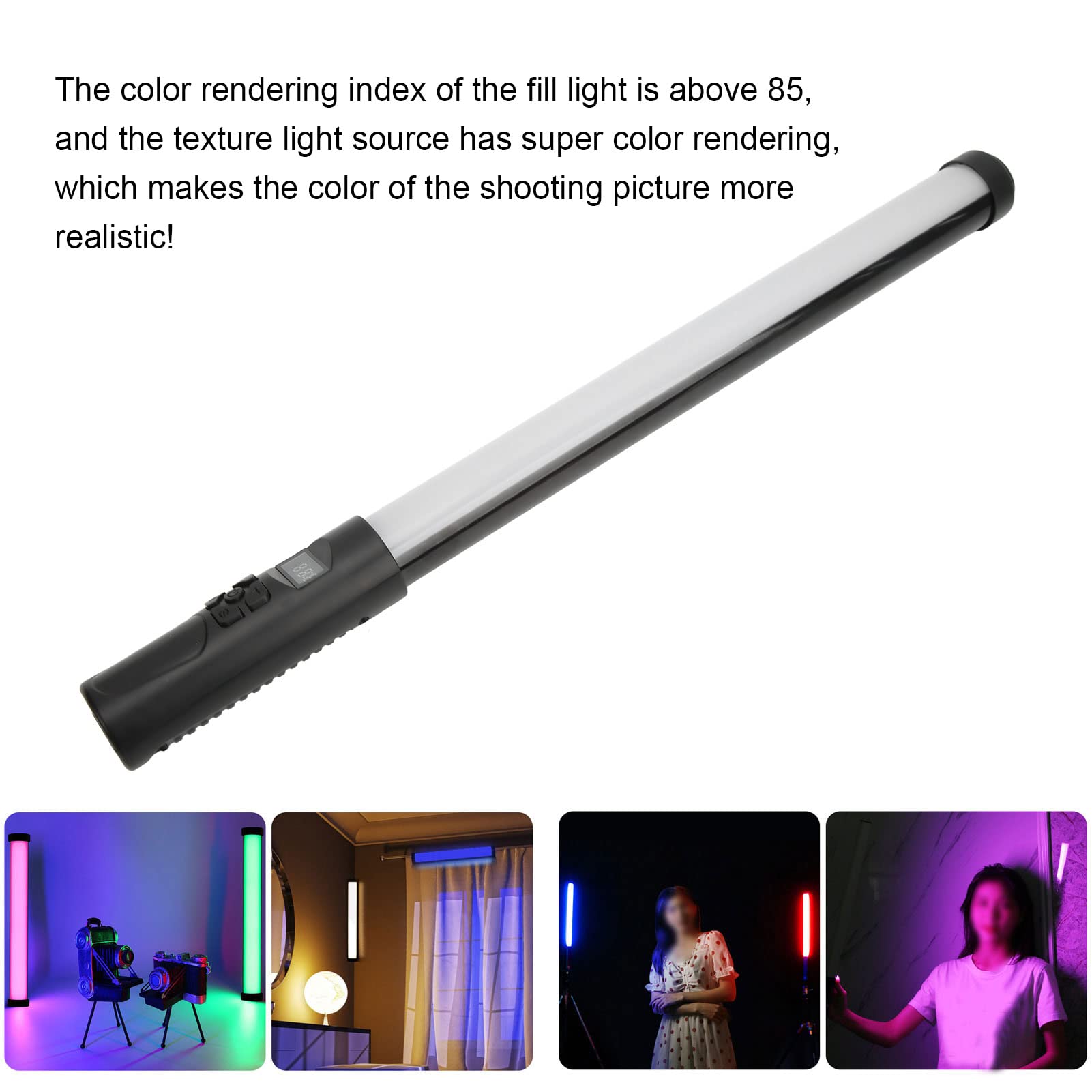 Bacchetta luminosa LED RGB per video, bastone luminoso portatile per fotografia a LED con telecomando, luce LED a colori 3200-5500K per riprese video, streaming, studio