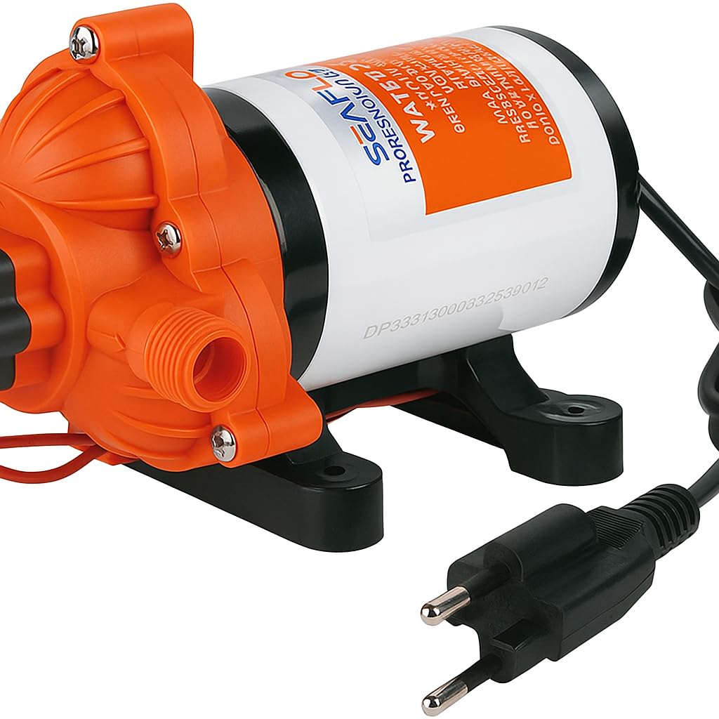 LIGHTEU, Seaflo SFDPA2-030-045-33 - Pompa a membrana autoadescante, 220 V, 11,3 LPM, 3,1 bar, 33S