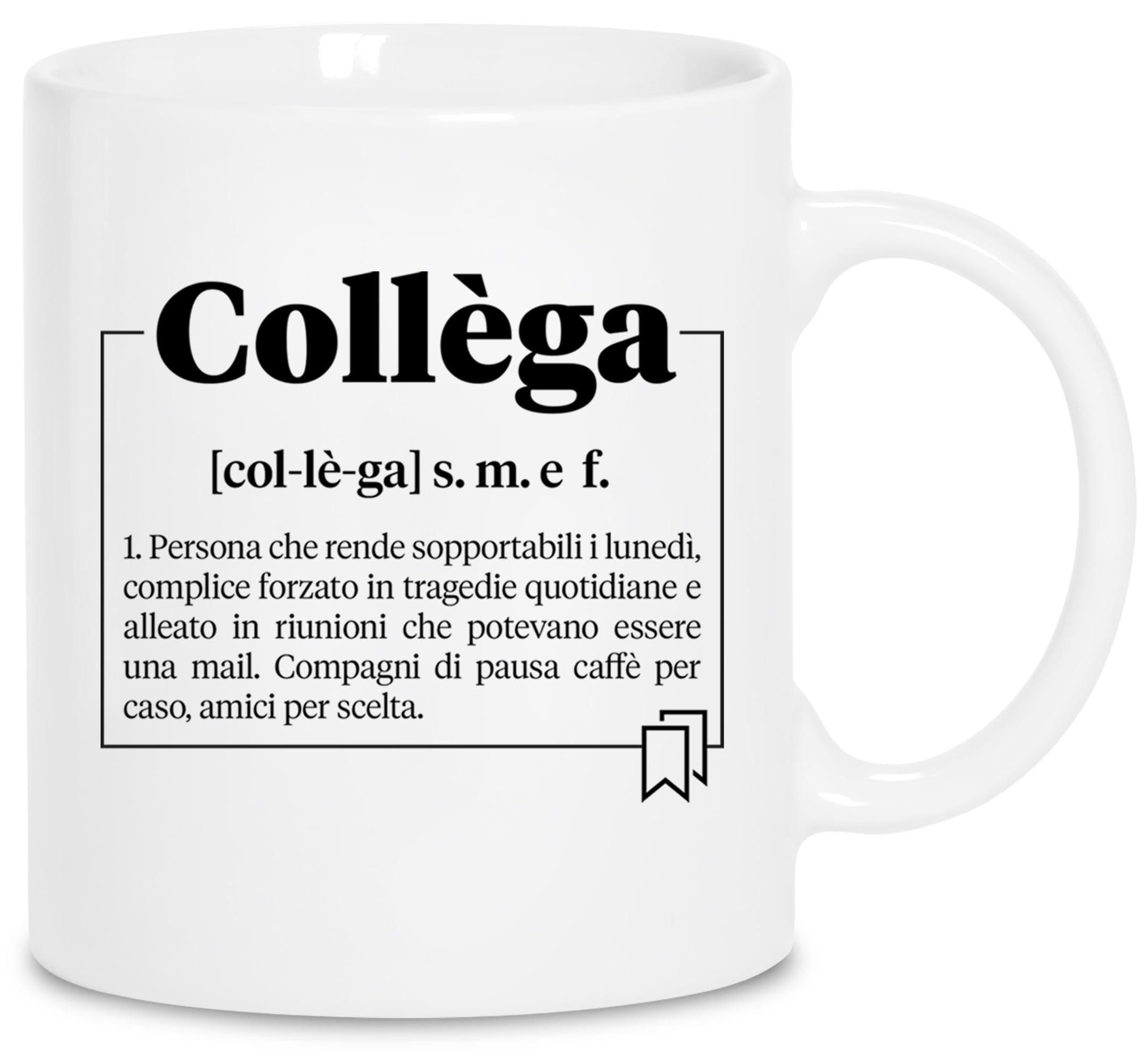 Tazza Collega - Secret Santa Ufficio - Gadget Simpatici per Colleghi - Tazze con Frasi Motivazionali Divertenti - Pensierini per Colleghe - Pensierino Natale Colleghi - Regalo Collega che Va Via