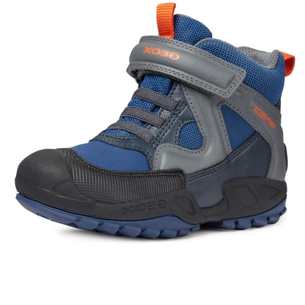 Geox Boy's J New Savage B a Shoes, Blue Dk Grey, 8.5 UK Child