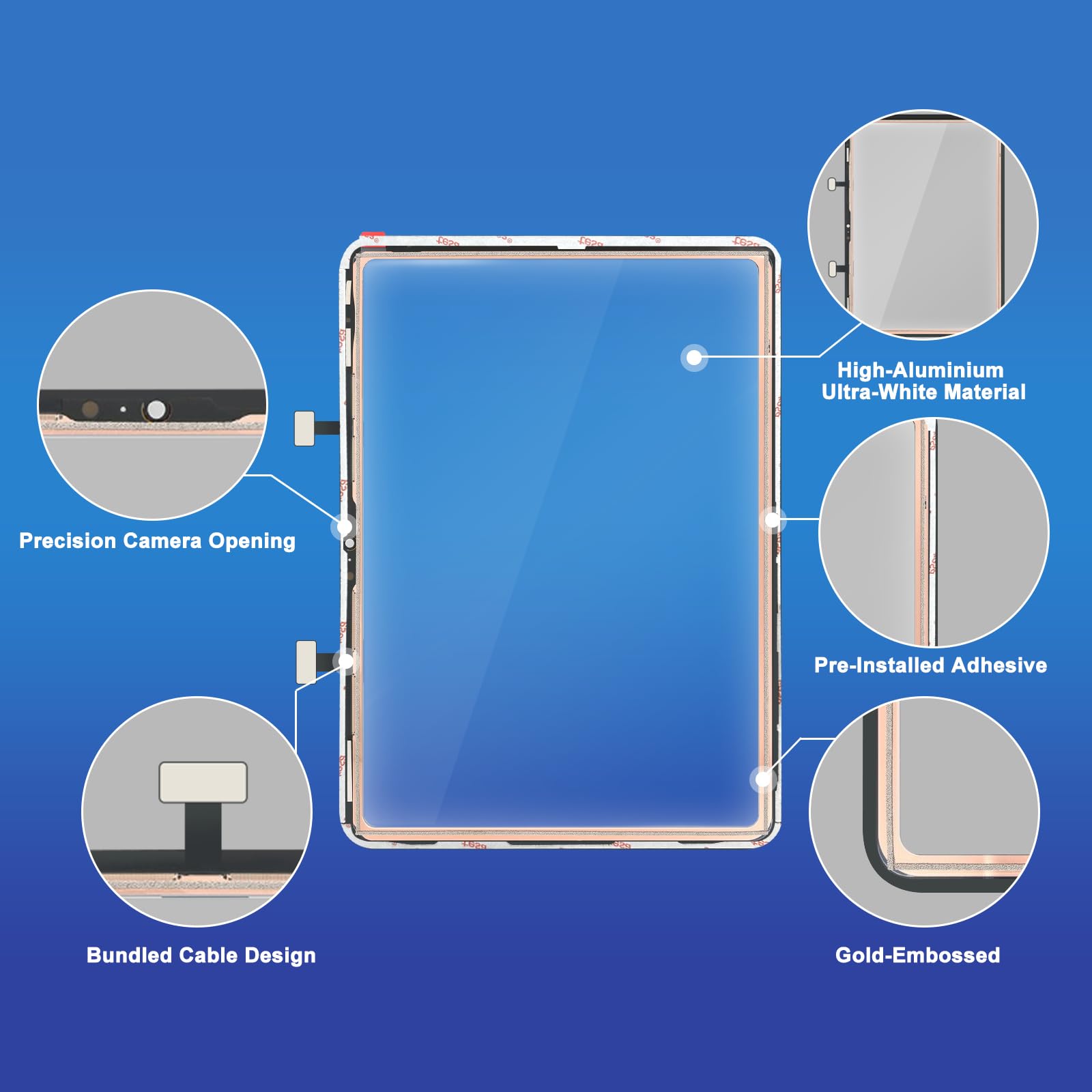 Replacement Touch Screen Digitizer For IPad 10 (10th Gen 2022) 10.9" - Compatible With A2696, A2757, A2777