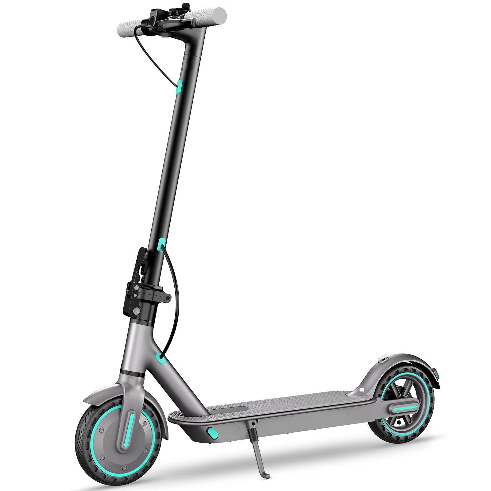 Monopattino Elettrico per Adulti, Pneumatici 10", Motore Potente 350W, Autonomia fino a 35 km, Velocità Massima 25 km/h, Doppio Sistema di Illuminazione e Freni a Tamburo, Controllo via App Smart