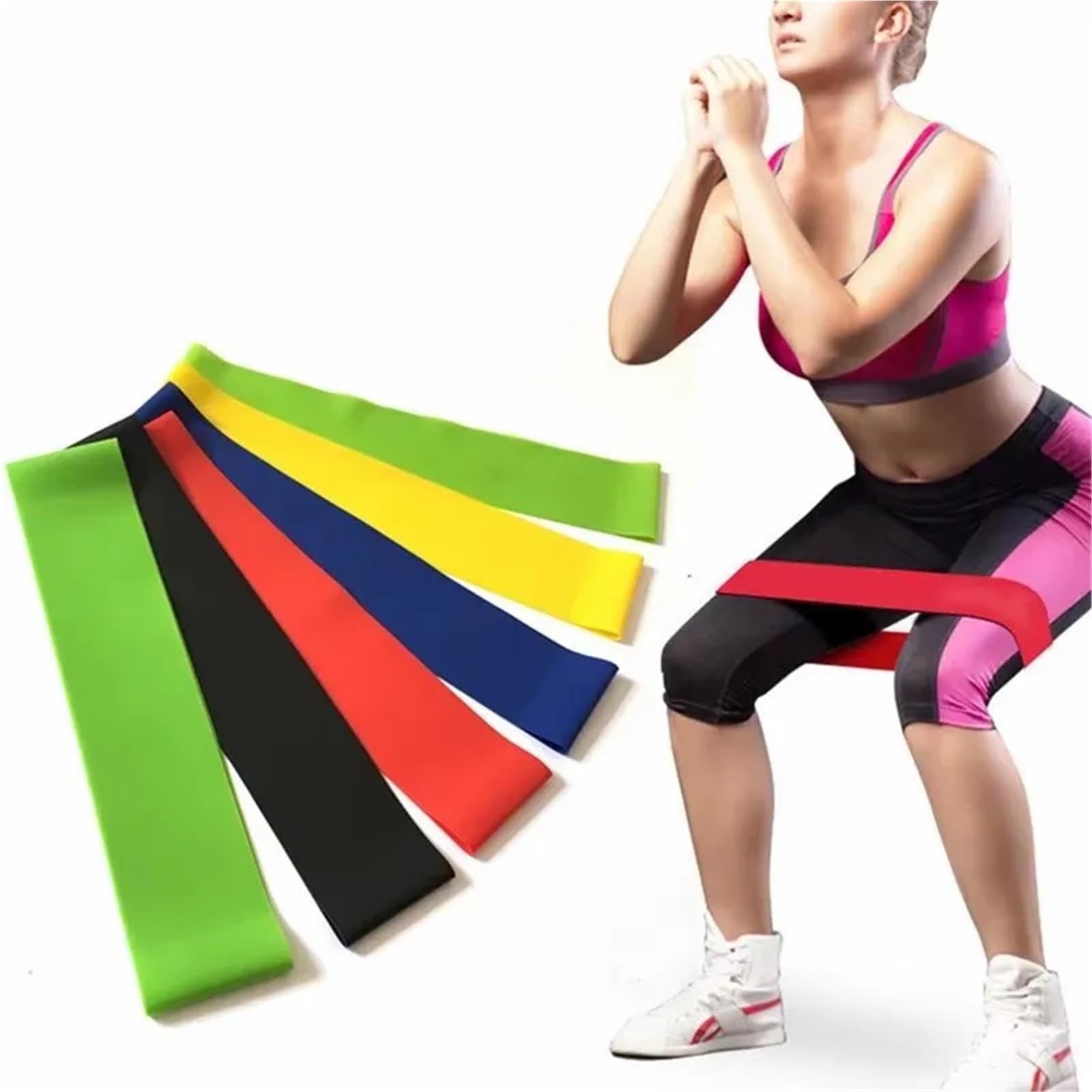 Cintura elastica for yoga, fitness, resistenza, anello, cintura for esercizi di stretching per Allenamento
