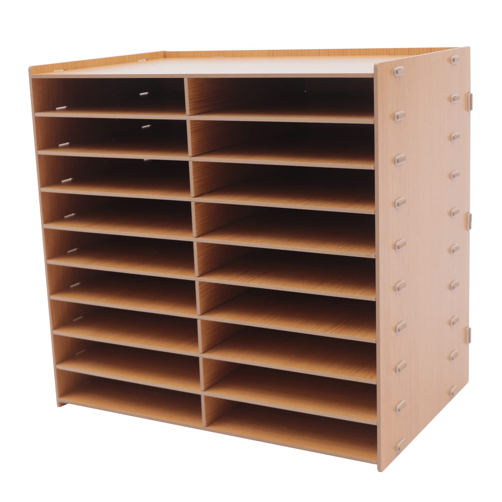 Organizer da scrivania, formato A4, 18 scomparti, documento/carta/vassoio per lettere Office Desktop File Letterature Organizzatore aule Magazine Storage Rack