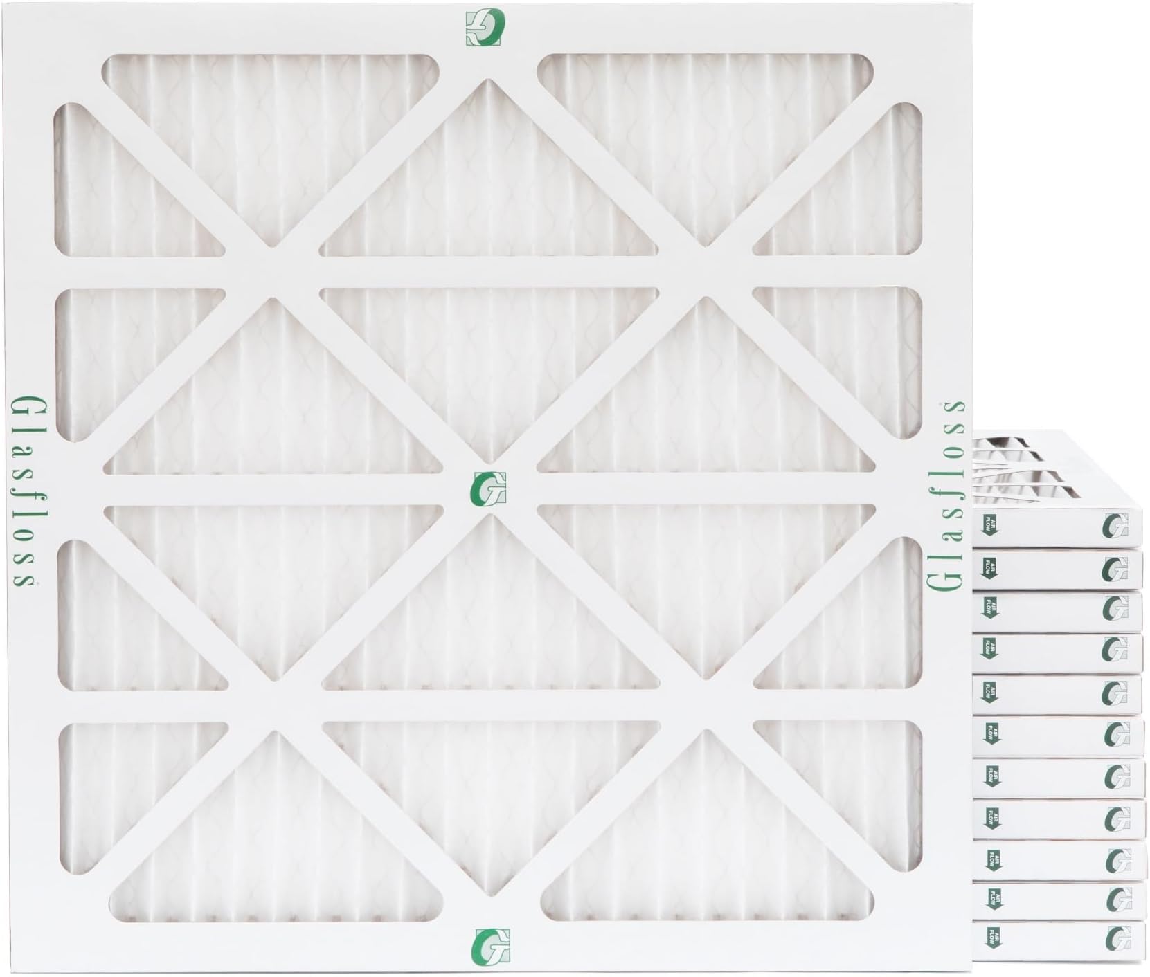 Glasfloss12 x 12 x 1 MERV 10 Furnace Filter (12 Pack)