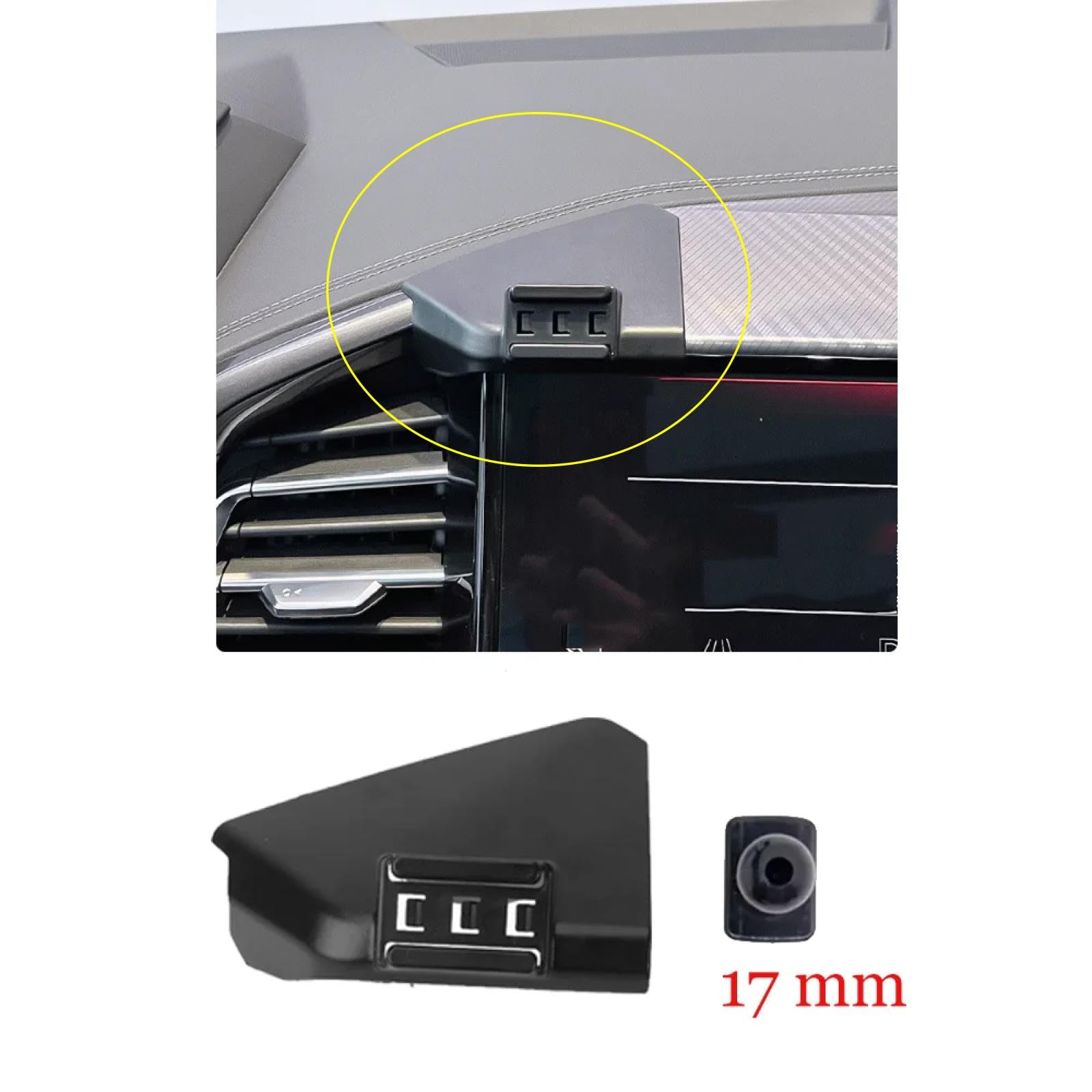 Soporte Móvil Coche para Audi Q4 E-Tron F4 2022-2025, Soporte para teléfono móvil para Coche con Clip para Rejilla de ventilación