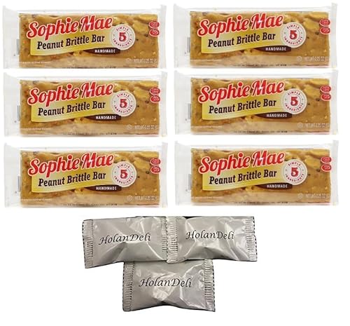 Old Fashioned Peanut Bar, Peanut Block Bar (Pack of 6)