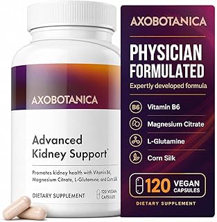 Kidney Cleanse Detox & Repair - Vitamin B6, Magnesium, L-Glutamine & Cornsilk - Kidney Support Supplement, Urinary Flow & Bladder Comfort - 120 Capsules (1 Bottle, 60 Servings)