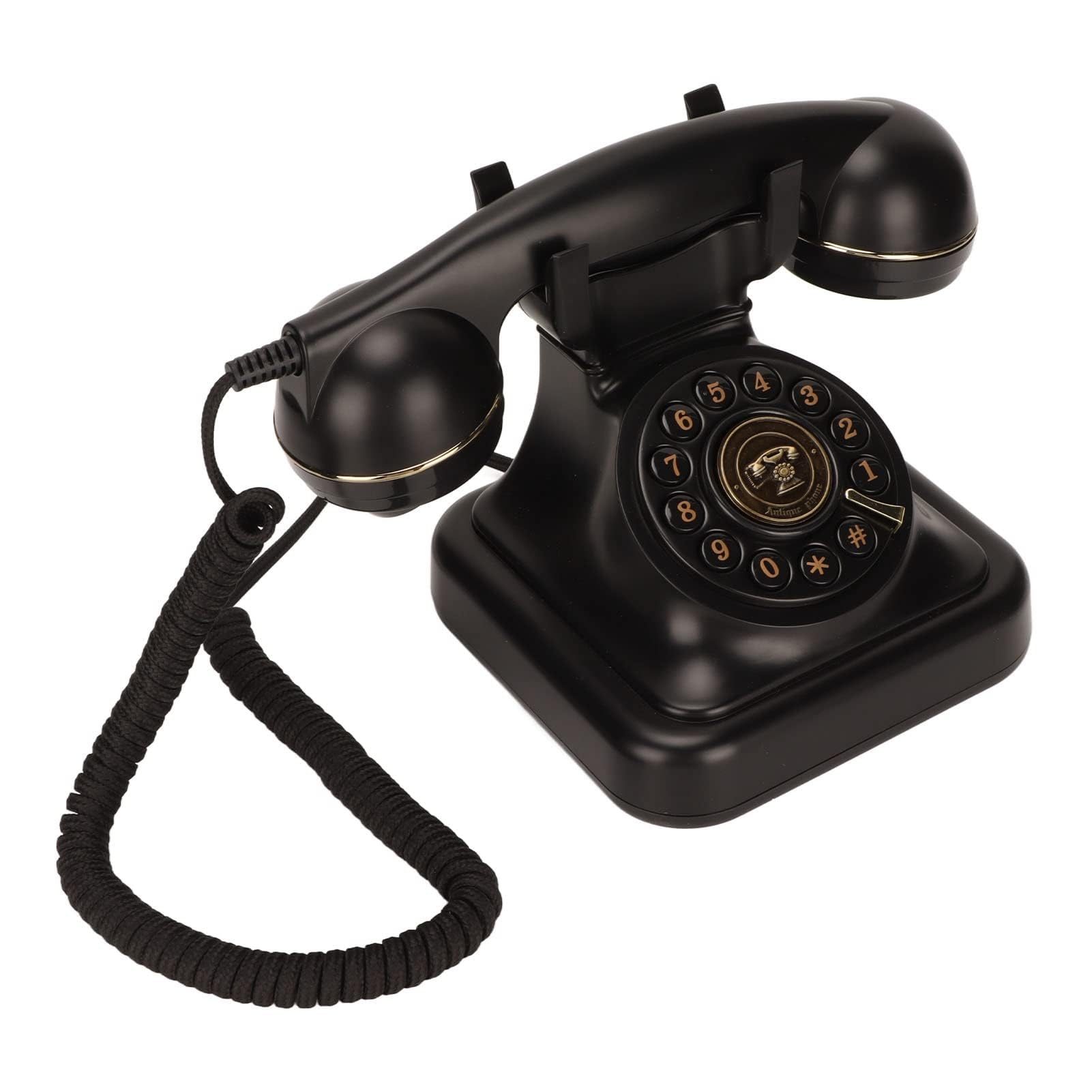 Telefono Fisso retrò, Telefono con con Filo Vintage Telefoni Classici di Vecchia Moda Telefono da Scrivania Cablato per Casa Ufficio, Regali per Amici Bambini