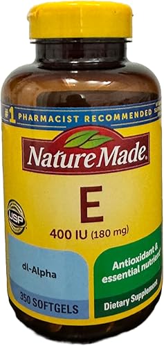 Miniatura 3 de Nature Made Vitamina E 180 mg (400 UI) dl-alfa, suplemento dietético para soporte antioxidante, 350 cápsulas blandas, suministro de 350 días+