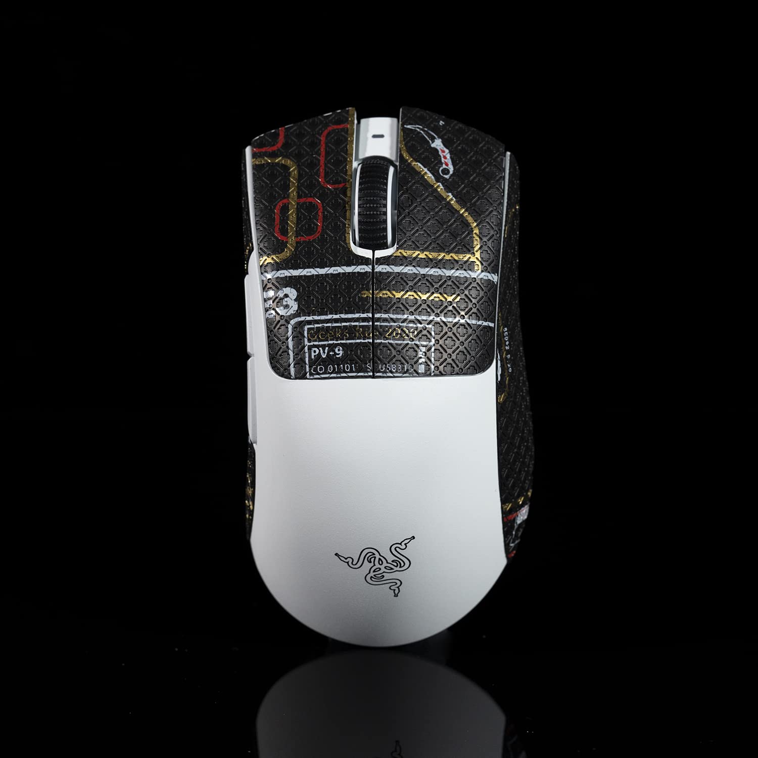 Ducky 10 Duckey Mouse Grip Tape Compatible With Razer Deathadder V3 Pro, Anti Slip Sweat Resistant Sticker Professional Gaming Mouse Upgrade Kit (Color : )