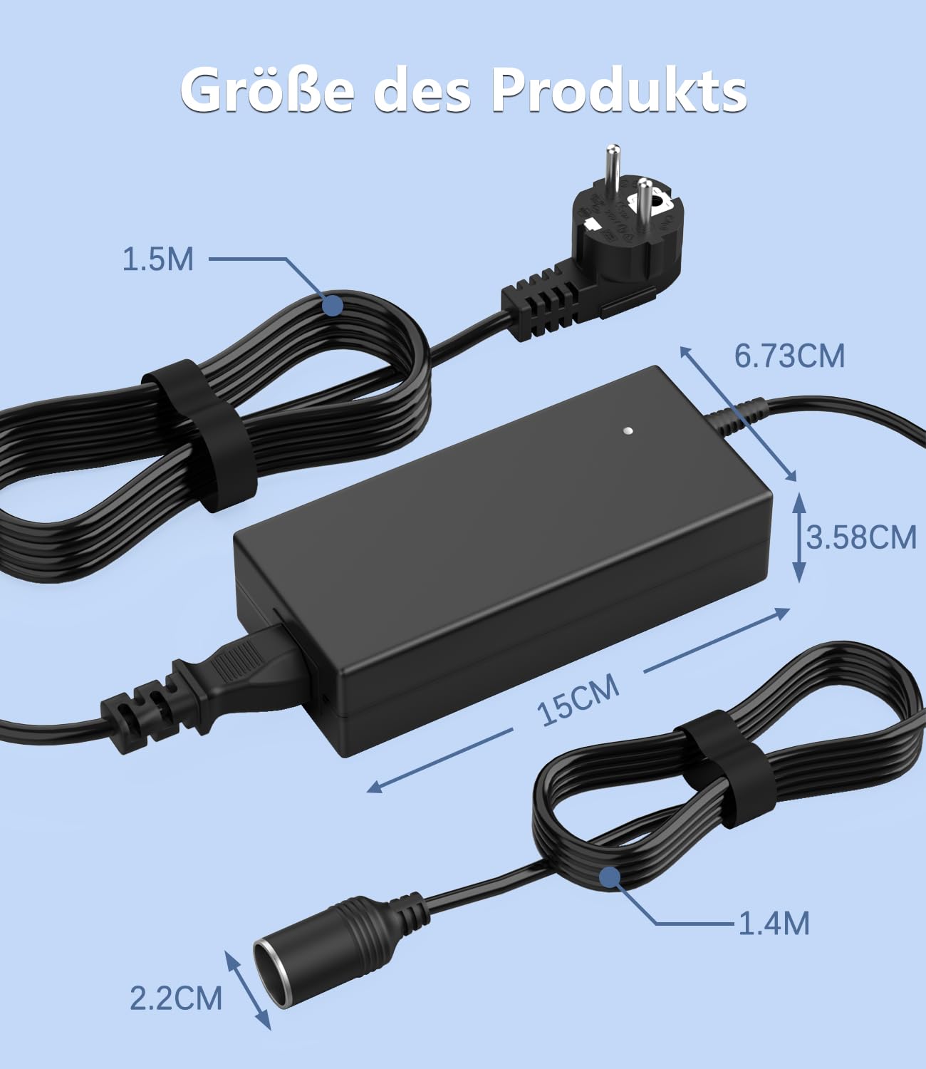 Bolwins L46C 120W 12V10A Spannung Wandler Netzteil Ladegerät für Auto