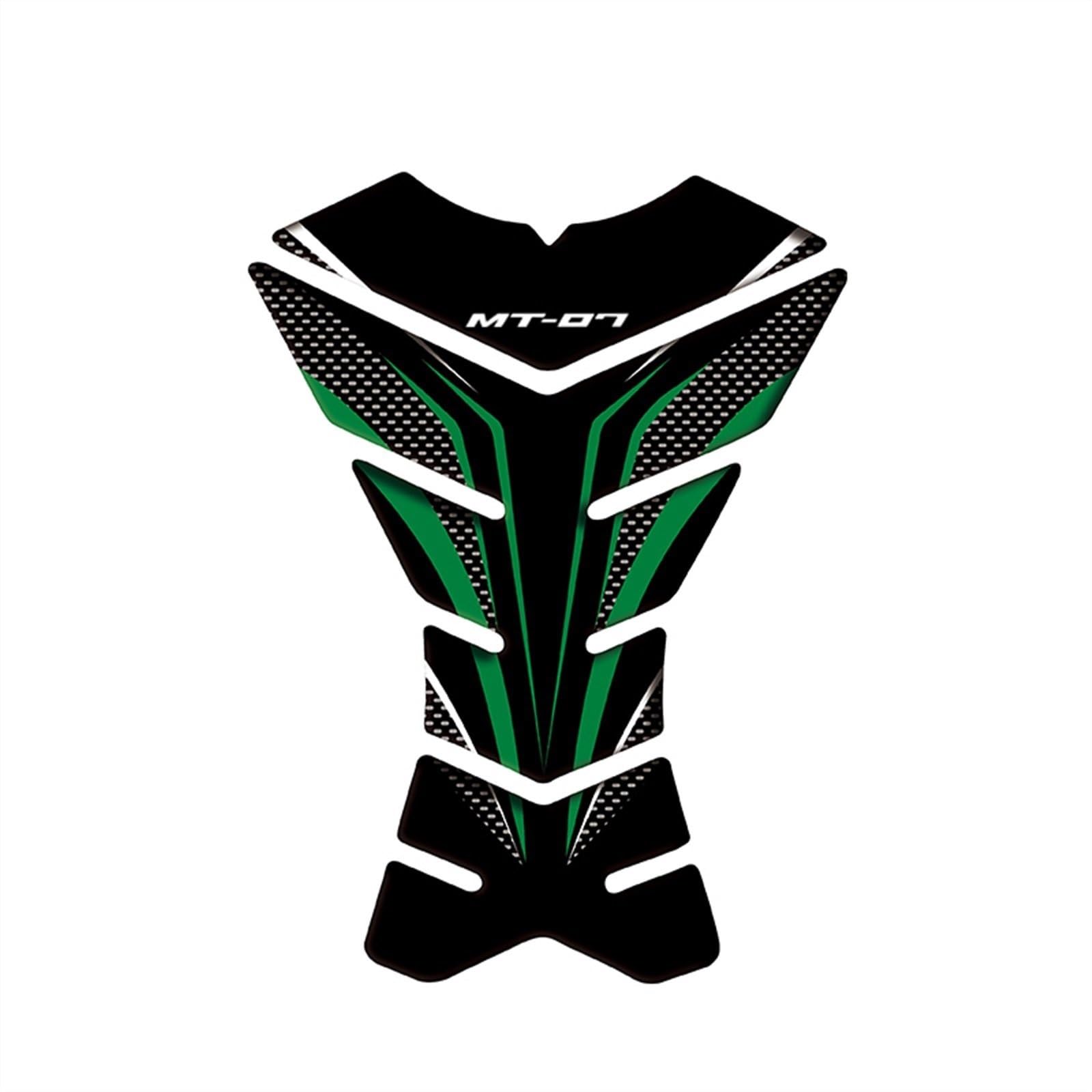Motorcycle Fuel Tank Pad Protector Sticker Decals for Yamaha MT-07 MT07 Mt07 Carbon-Look(Color1)