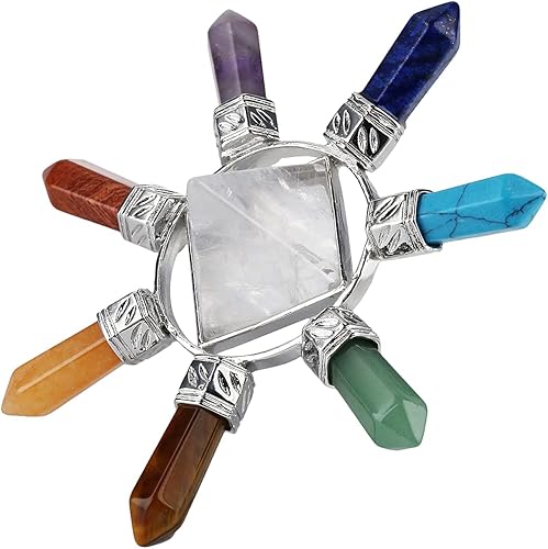 Miniatura 3 de Rockcloud - Pirámide generadora de energía elaborada de piedras y cristales con propiedades curativas para Reiki