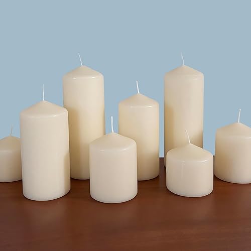 Miniatura 7 de Stonebriar - Velas de pilar altas sin aroma, 3 x 6 pulgadas, color blanco (paquete de 6 unidades)
