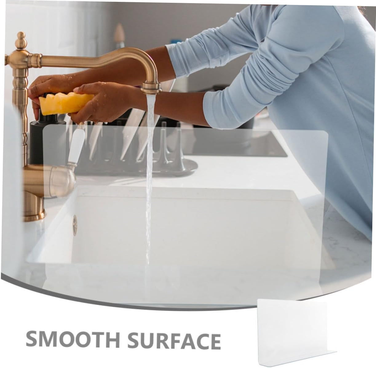 8pcs Bathtub Splash Guard Shower Water Barrier for Corner Easy to Install and Easy to Clean for Wash Basins and Sinks