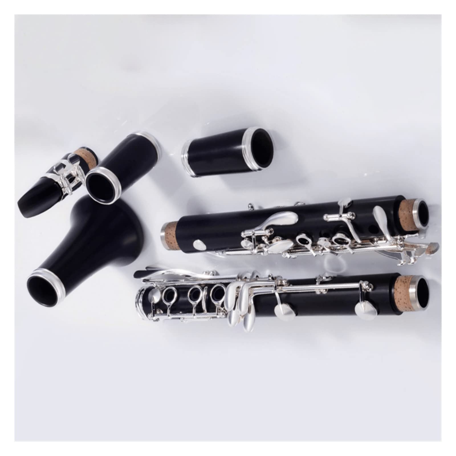 principianti Clarinetto Clarinetto 17 Chiavi Clarinetto Saxophone In Legno D'ebano 17 Chiavi Argentate Per Studenti E Musicisti Professionisti Strumenti a fiato
