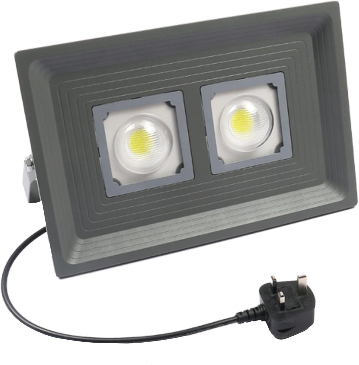Borlans 100W Outdoor LED Floodlight,Waterproof IP65,400w Halogen Bulb Equivalent,Daylight White 6500K,LED Security Lights,Energy Saving Spotlights,8000LM Wall Washer Light[Energy Class A+]