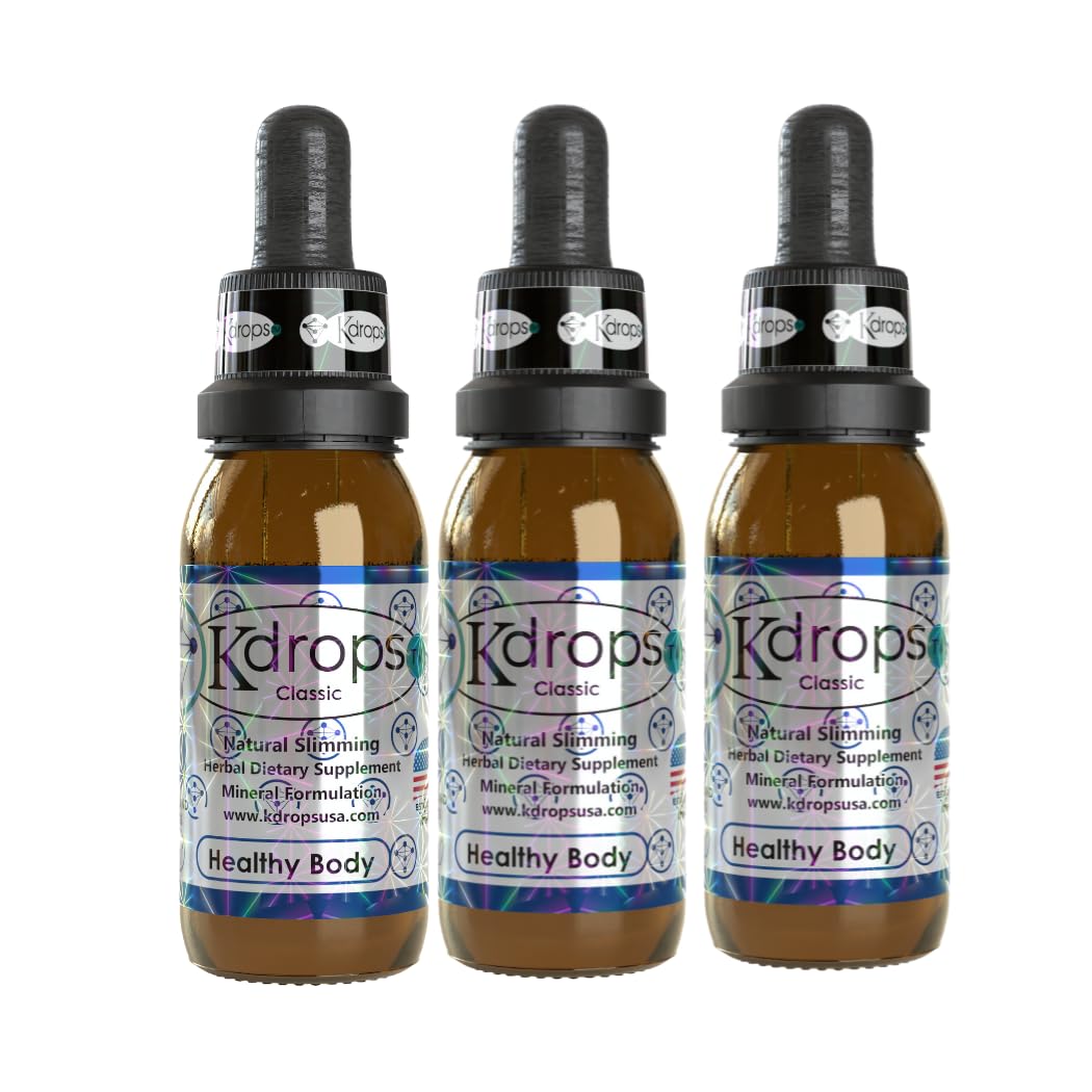Potent Fat Burner Drops - 3-Month Supply (Pack of 3) - Natural Weight Loss, gotas para bajar de peso, KDROPS