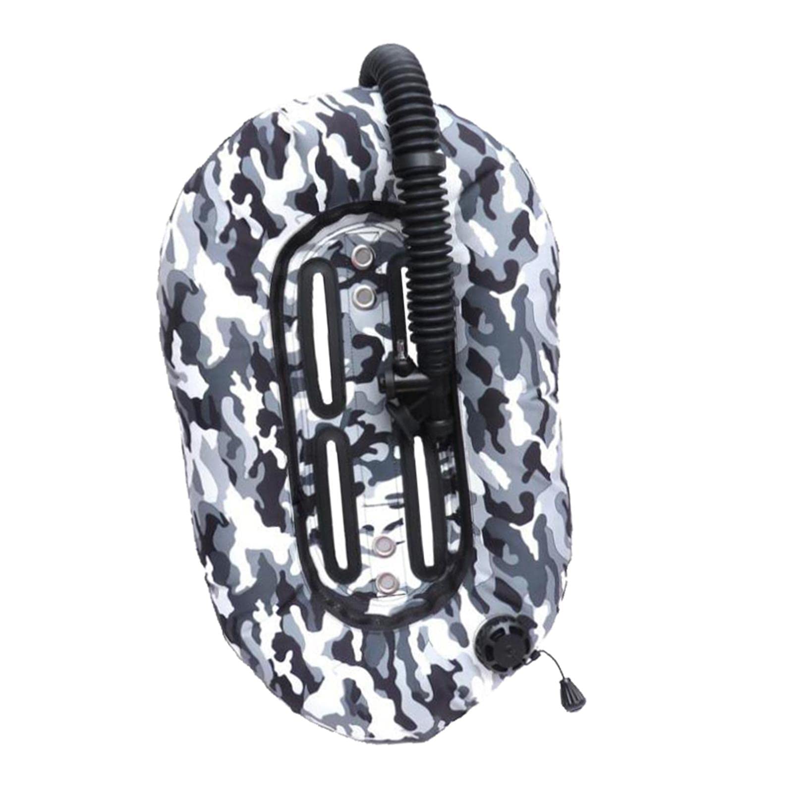 Compensateur de flottabilité arrière pour plongée robuste - Noir et blanc