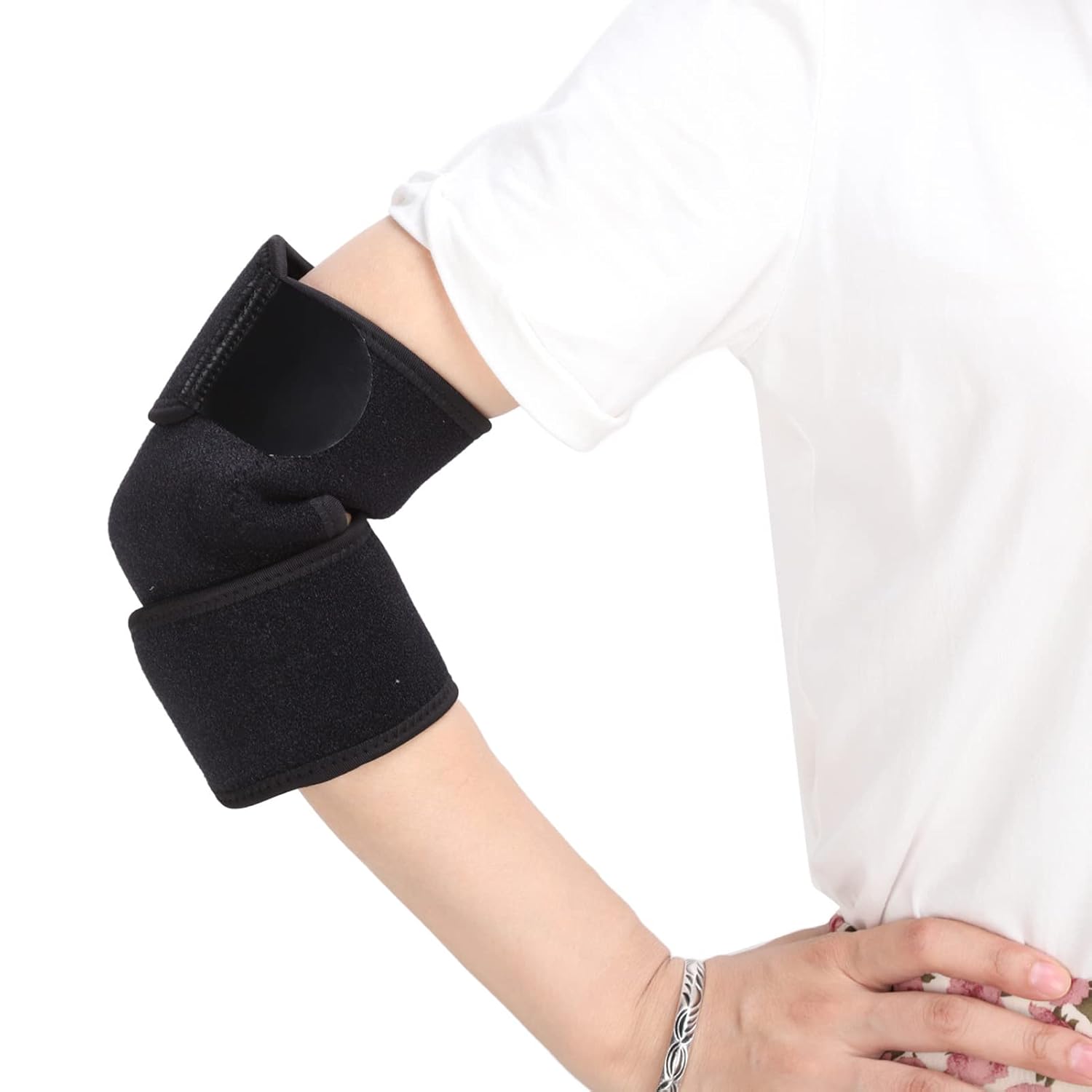 Buy Heated Elbow Wrap, Thermal Insulation Hot Therapy Heated Pad, 3 Level Heating Heated Arm