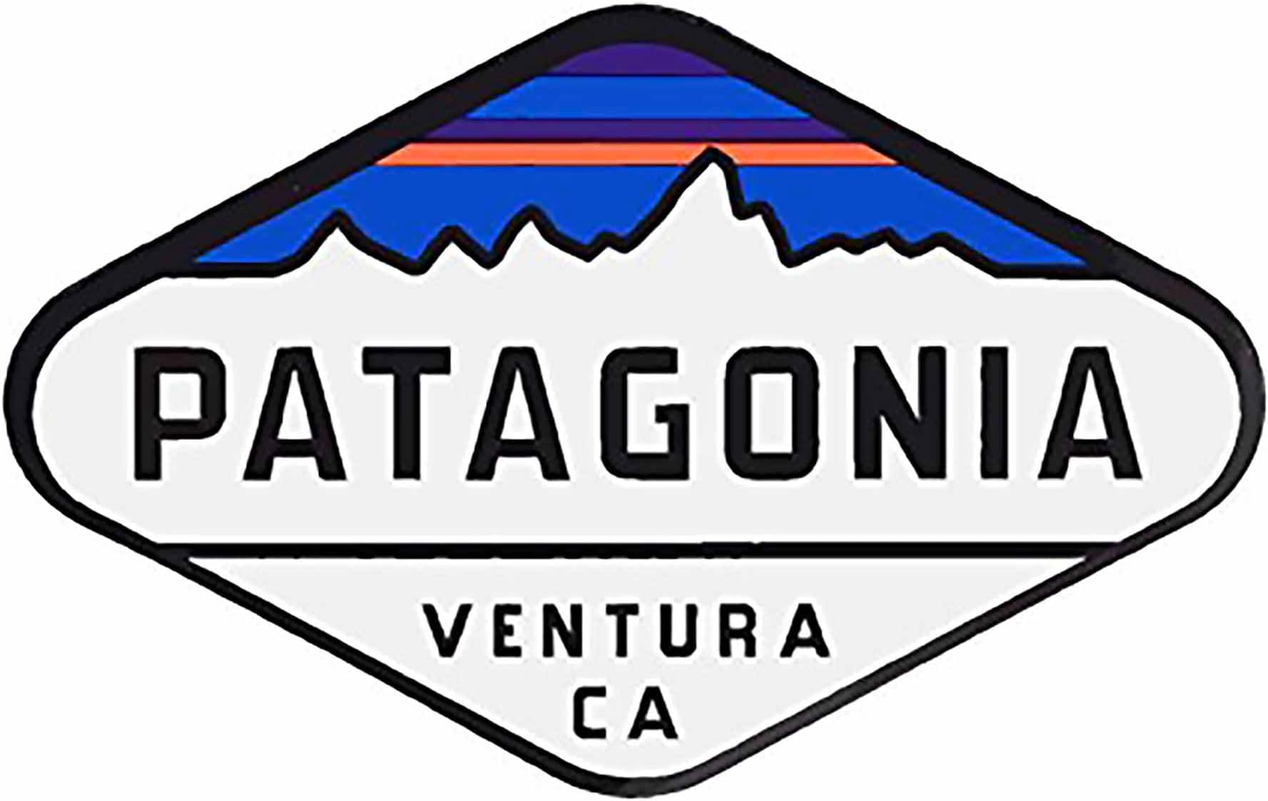 Oval Patagonia venture text 4x5.5 inches size - funny stickers for construction hard hat pro union working men lunch box tool box symbol window motorcycle biker car - Made and shipped in USA