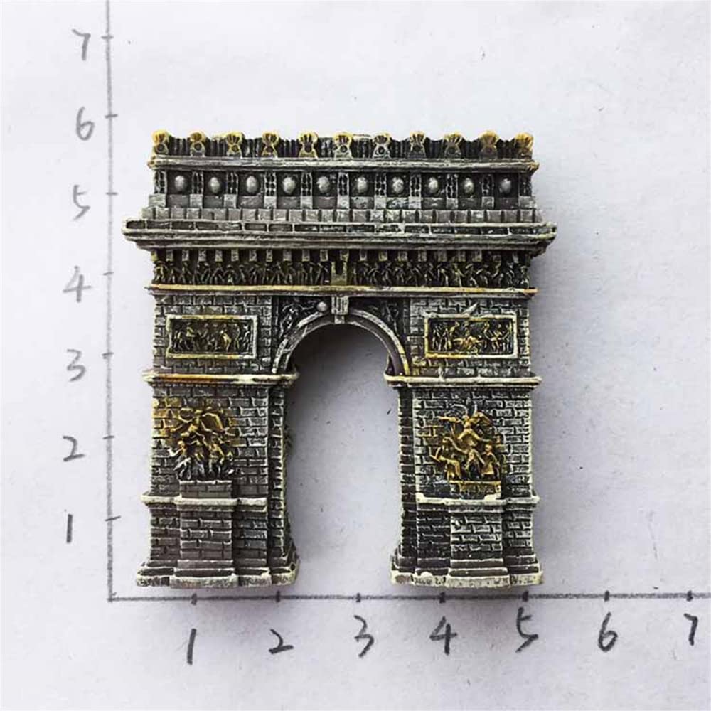 Magnete Frigorifero 3D Parigi – Arco Di Trionfo – Souvenir Da Viaggio In Resina – Regalo Decorativo