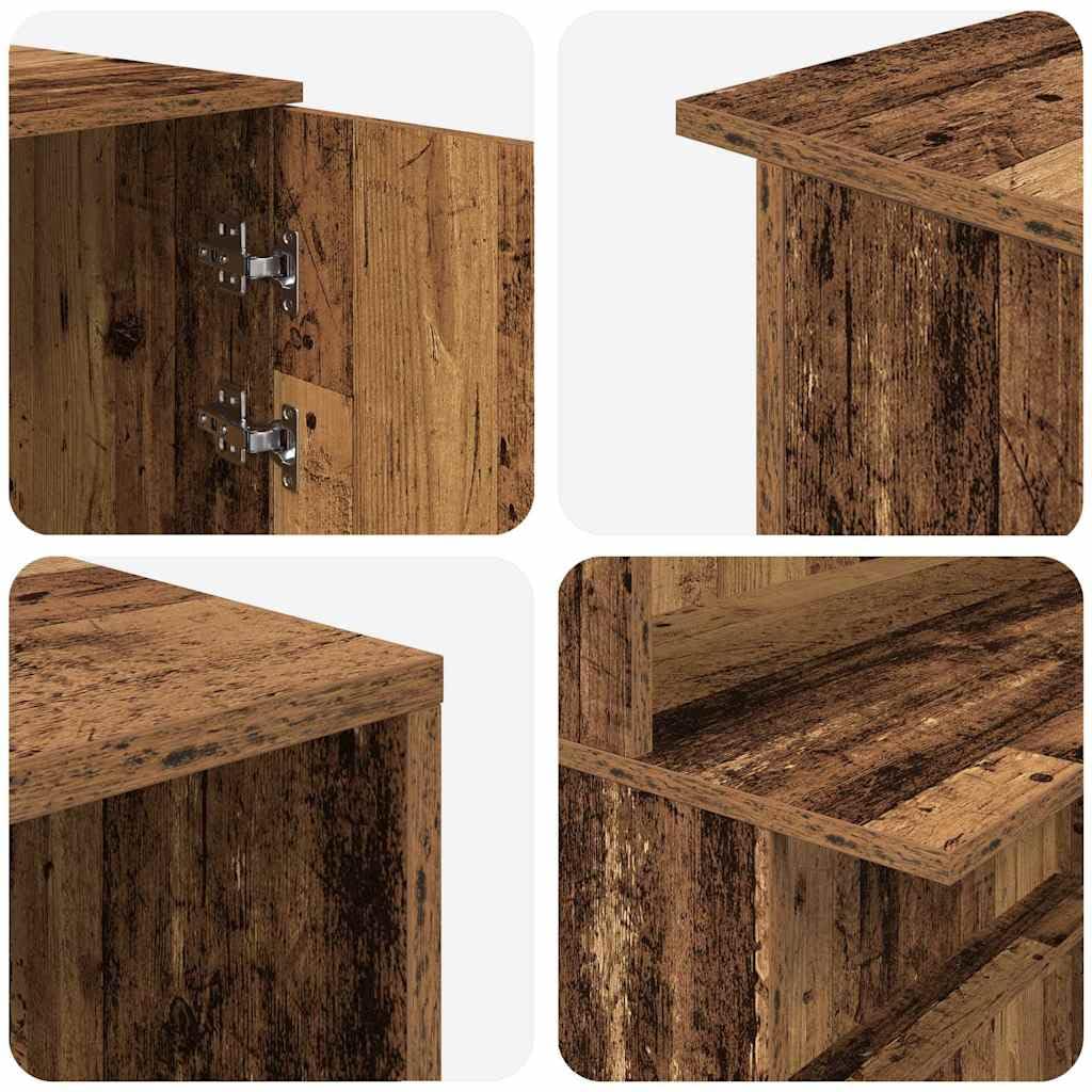 vidaXL Escritorio de recepción Madera vieja 180x50x103,5cm Madera de ingeniería, mostrador de recepción, recepción de salón, mostrador de bar de recepción