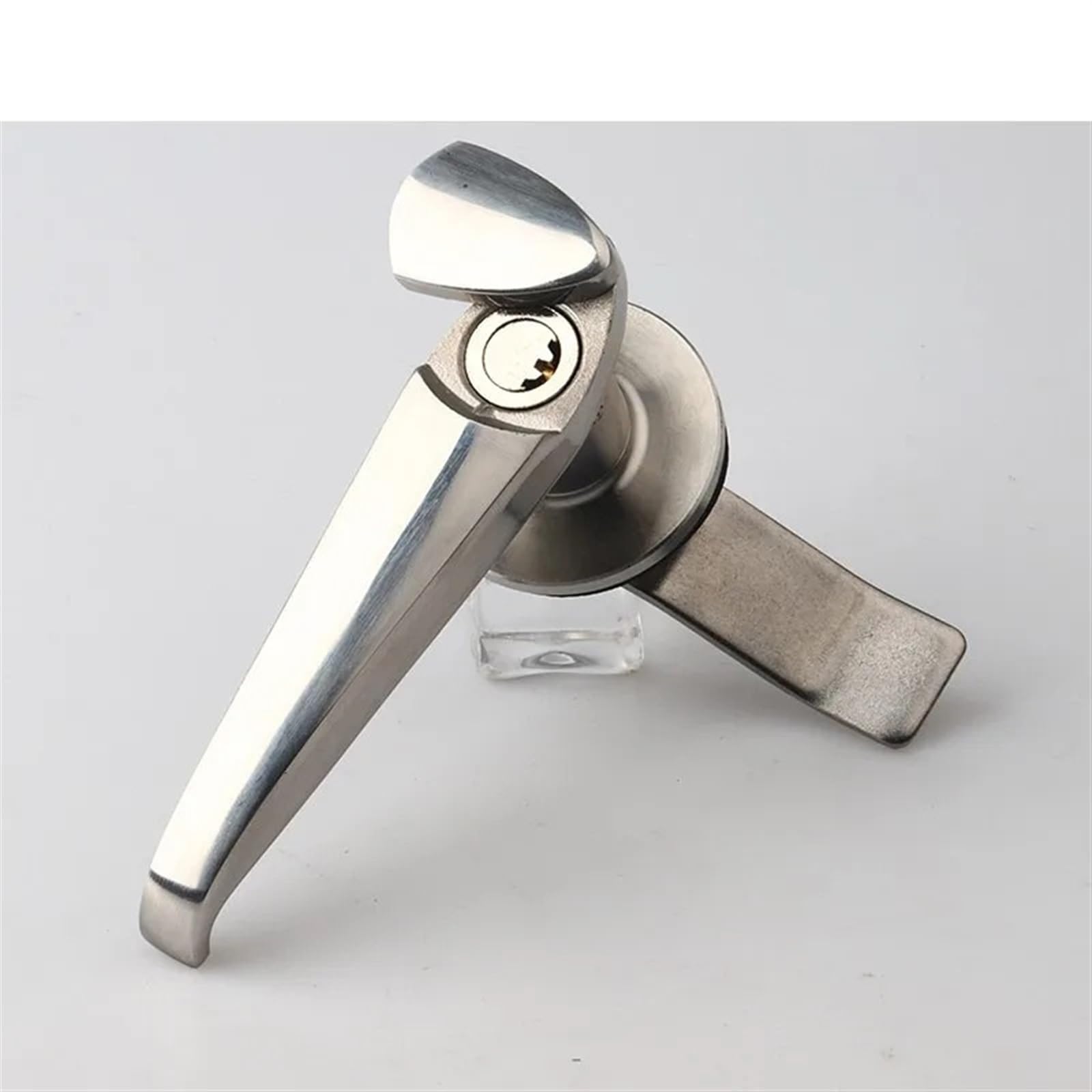 WQGQPXOB Outdoor Electrical Control Cinet Door Stainless Steel Handle Lock Mechanical Equipment Pull 1PCS(-3 stainless steel)
