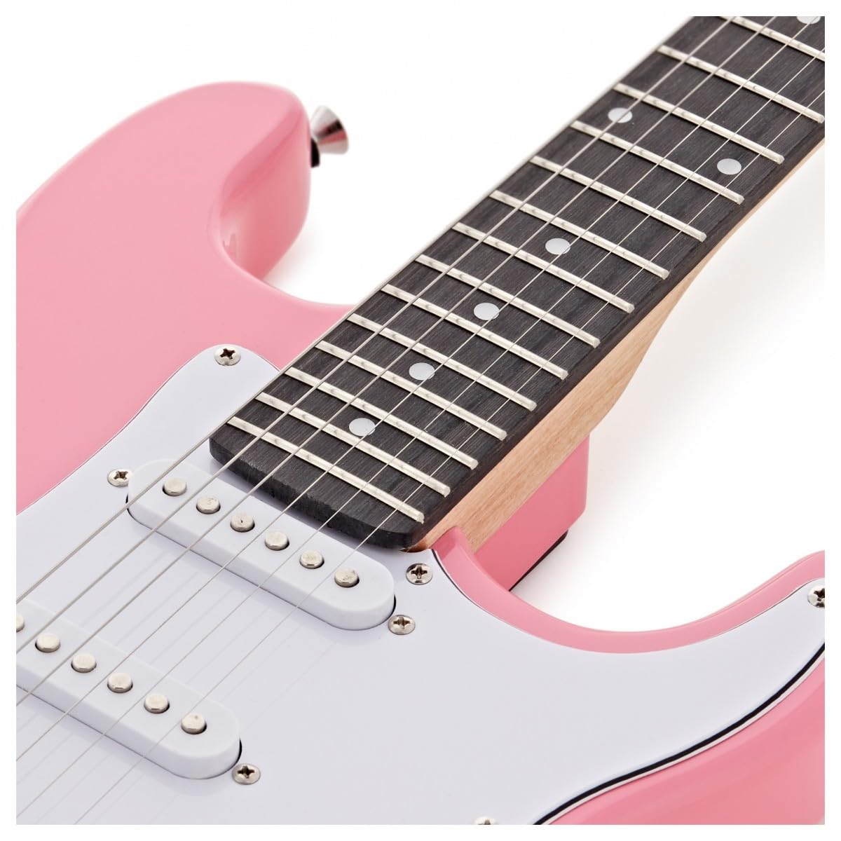 Kit Guitare Électrique LA 3/4 avec Ampli 10W, Housse, Rose | Pour jeunes débutants, design confortable et facile à prendre en main
