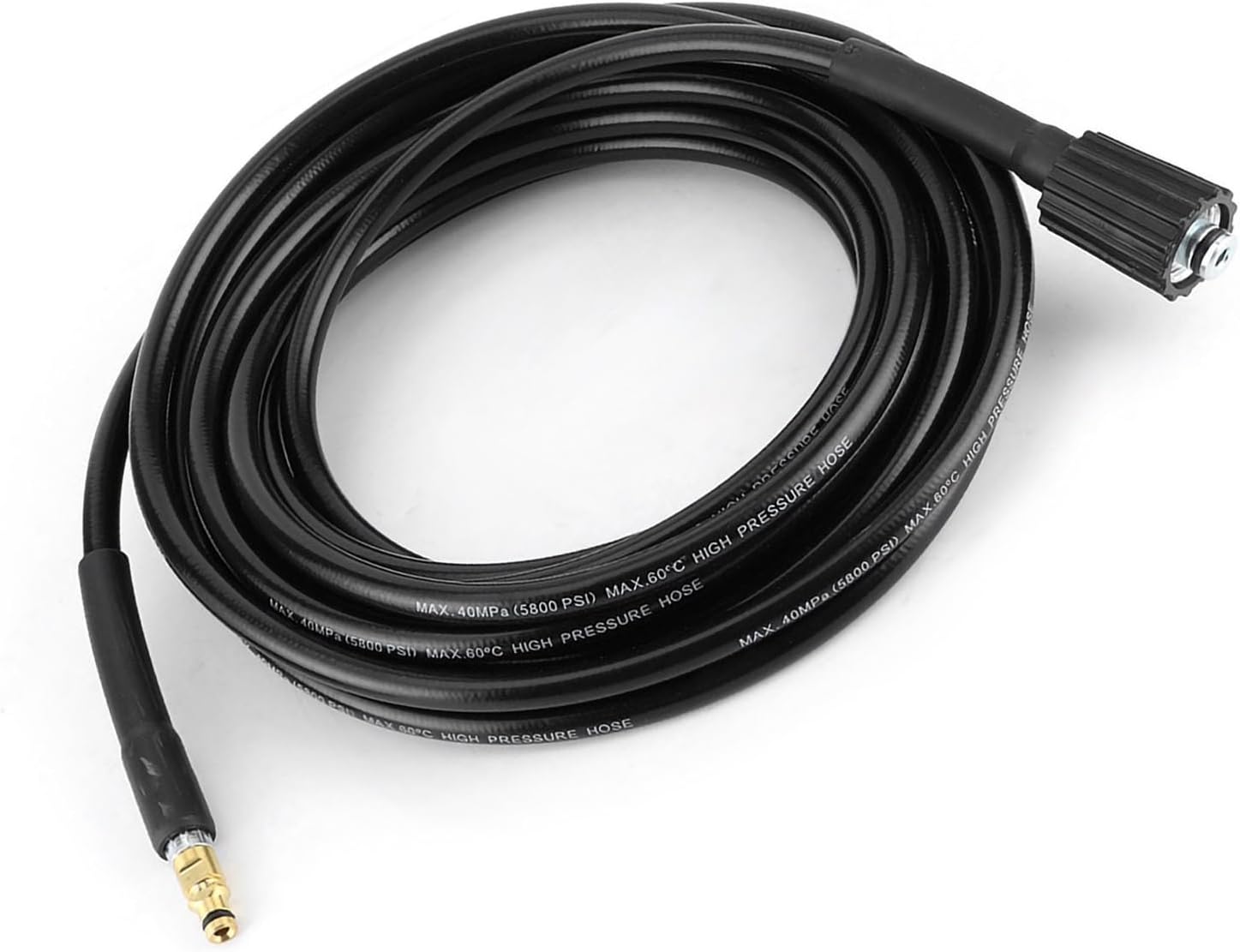 Keenso High Pressure Hose, Durable Rubber Construction, 40MPa/5800PSI Auto Washer Hose, Quick Connect Design, Extension Washer Tube, for Car Washing, Home Cleaning, Garden Irrigation