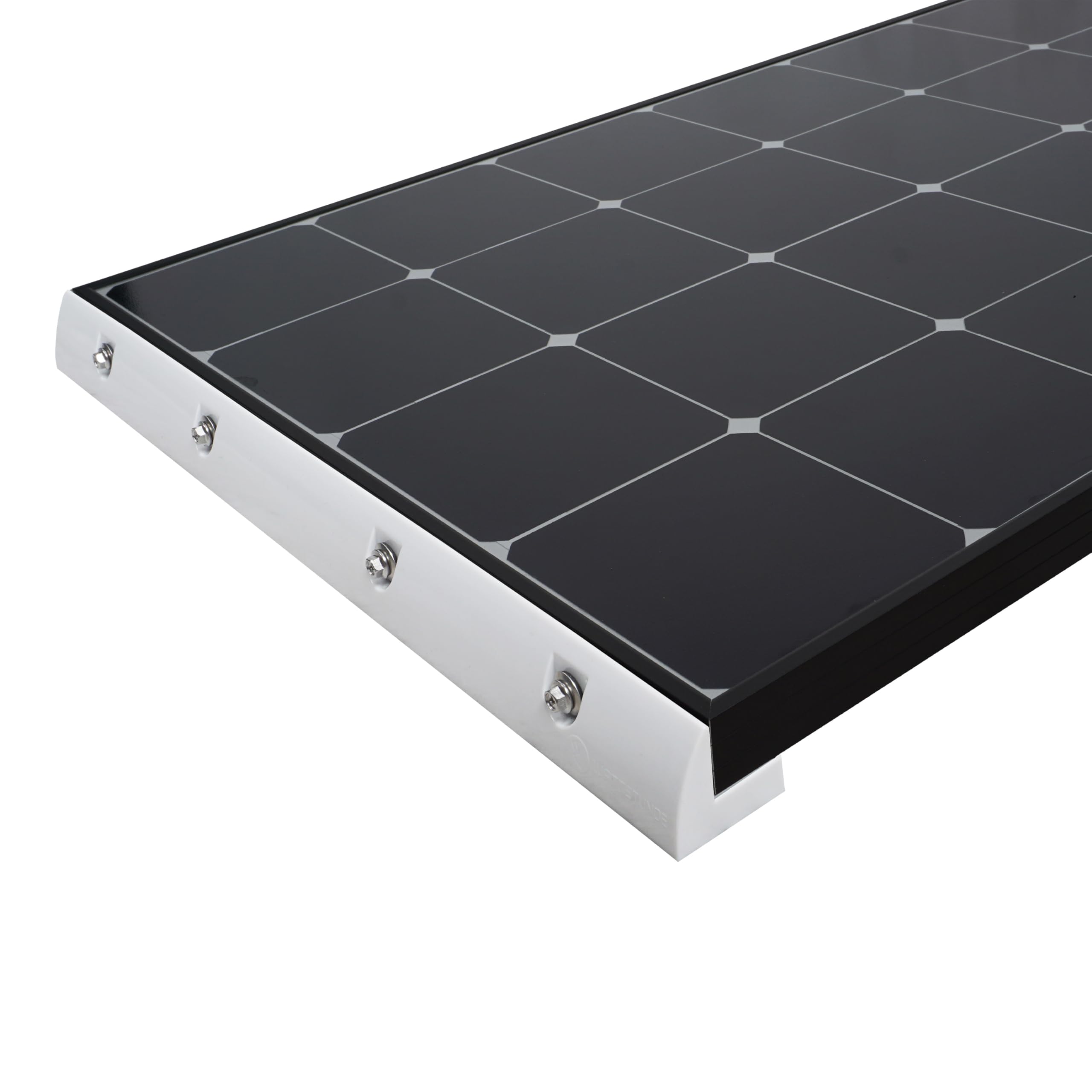WATTSTUNDE MOUNT 53cm Solarmodul Halterung, Haltespoiler Dachbefestigungen für Wohnmobile, Camper in weiß