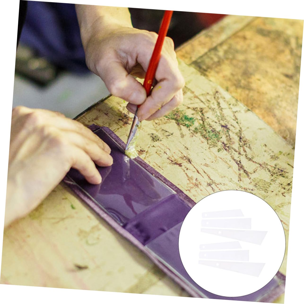 TEHAUX 45pièces Outils De Colle Pratiques Pour Artisanat Applicateurs De Colle Ergonomiques Pour Maison Et Bureaux